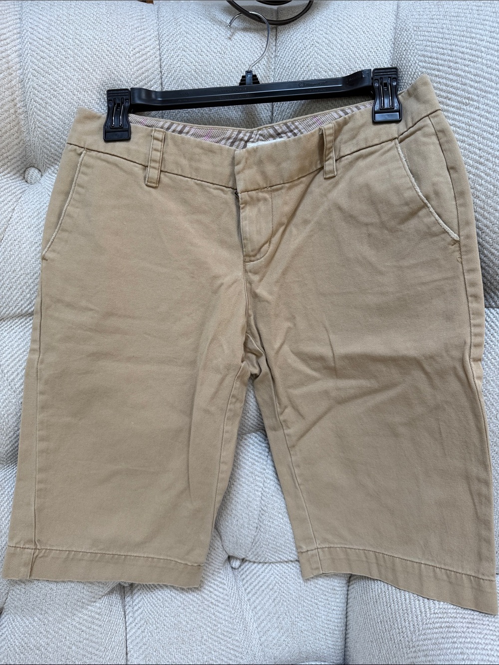American Eagle Outfitters LowRise Tan Chino Bermuda Shorts